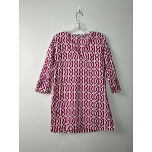 Gretchen Scott Tunic Swim Top Cover Up Womens XS Pink Beach Lightweight Logo
